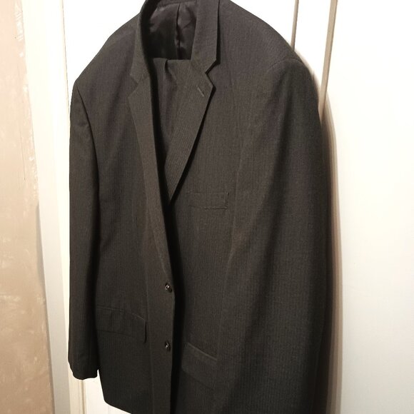 Blair Underwood Men 2 Piece Gray Pinstriped Suit - Picture 1 of 16